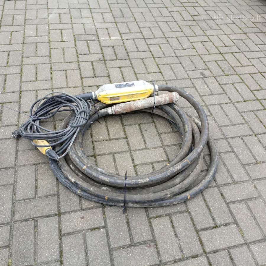 Galingas giluminis betono vibratorius 10m slanga - nuotraukos Nr. 5