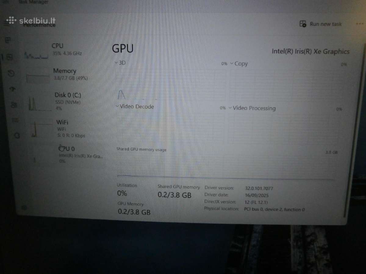 Dell Vostro 5630 16" ekranas, i5-1340p, SSD 512 GB - nuotraukos Nr. 9