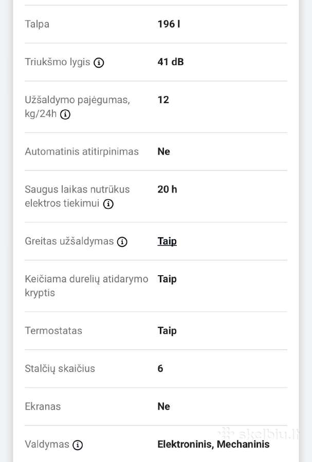 Šaldiklis Snaigė F22sm-t10002 - nuotraukos Nr. 7