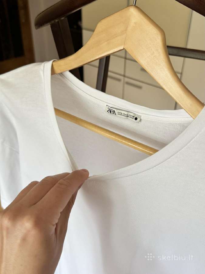 Zara medvilniniai marškinėliai 40/42 dydis - nuotraukos Nr. 16