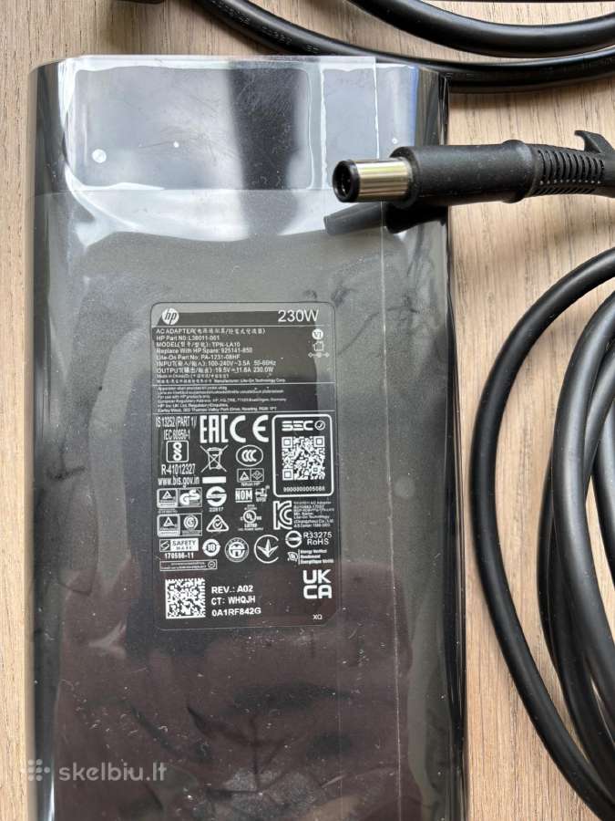 Hp pakrovėjas 230w modelis: Tpn-la10 - nuotraukos Nr. 2
