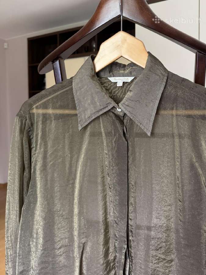 Massimo Dutti žali žėrintys marškiniai - nuotraukos Nr. 3