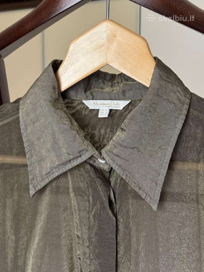 Massimo Dutti žali žėrintys marškiniai - nuotraukos Nr. 4