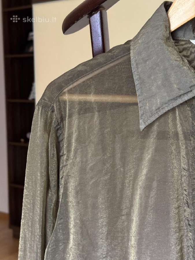 Massimo Dutti žali žėrintys marškiniai - nuotraukos Nr. 5