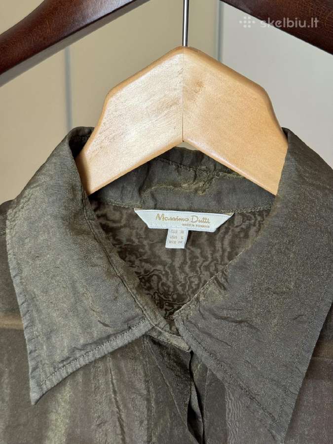 Massimo Dutti žali žėrintys marškiniai - nuotraukos Nr. 6