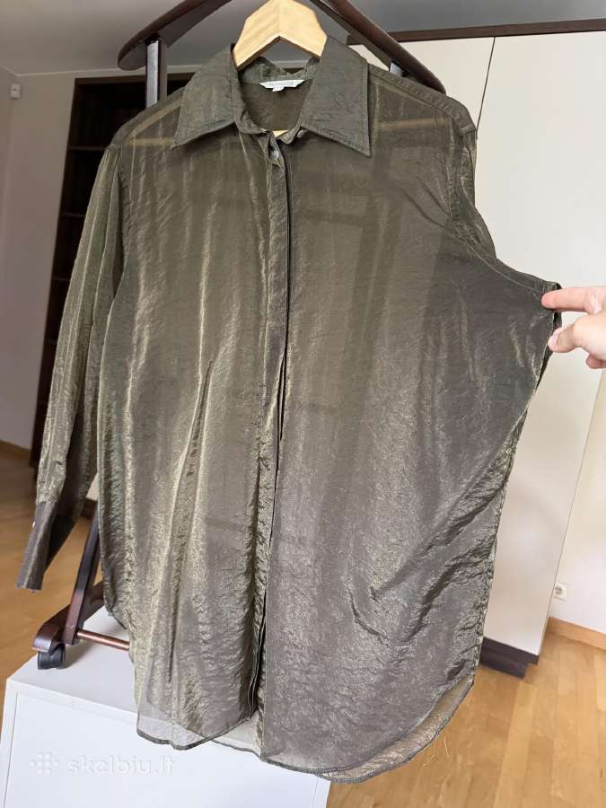 Massimo Dutti žali žėrintys marškiniai - nuotraukos Nr. 11