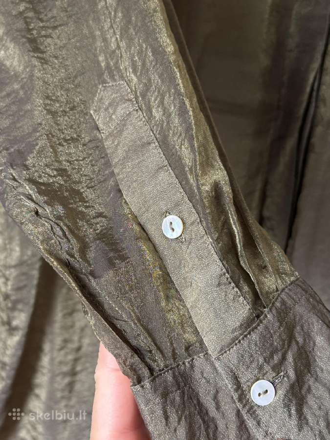 Massimo Dutti žali žėrintys marškiniai - nuotraukos Nr. 19