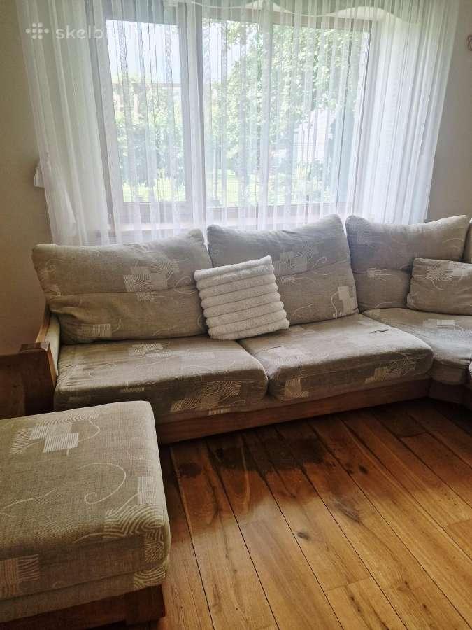 Magrės minkštas kampas + 2 pufai - nuotraukos Nr. 3