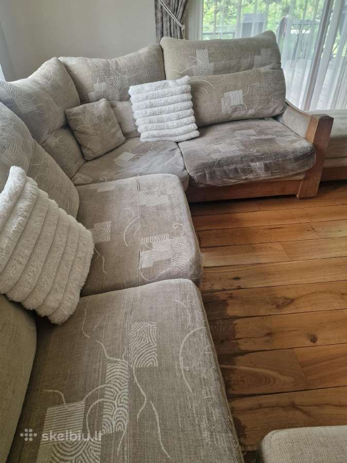 Magrės minkštas kampas + 2 pufai - nuotraukos Nr. 7