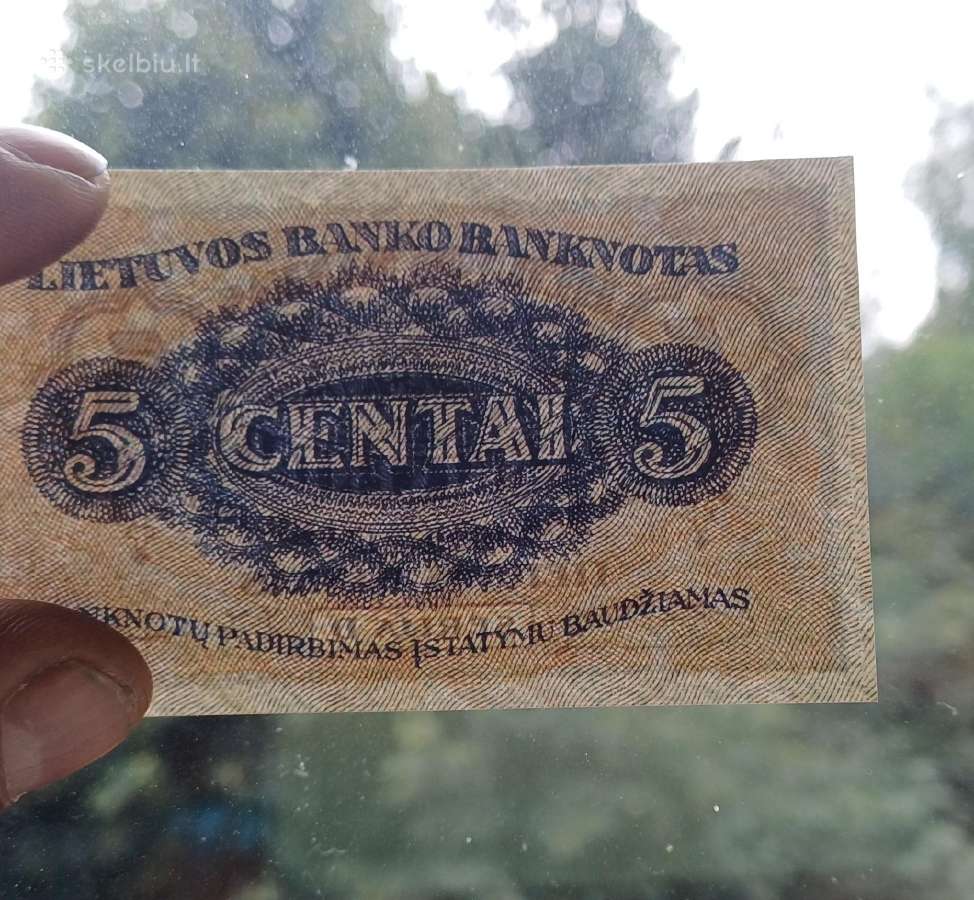 1922 m. popieriniai centai Reprodukcija - nuotraukos Nr. 4