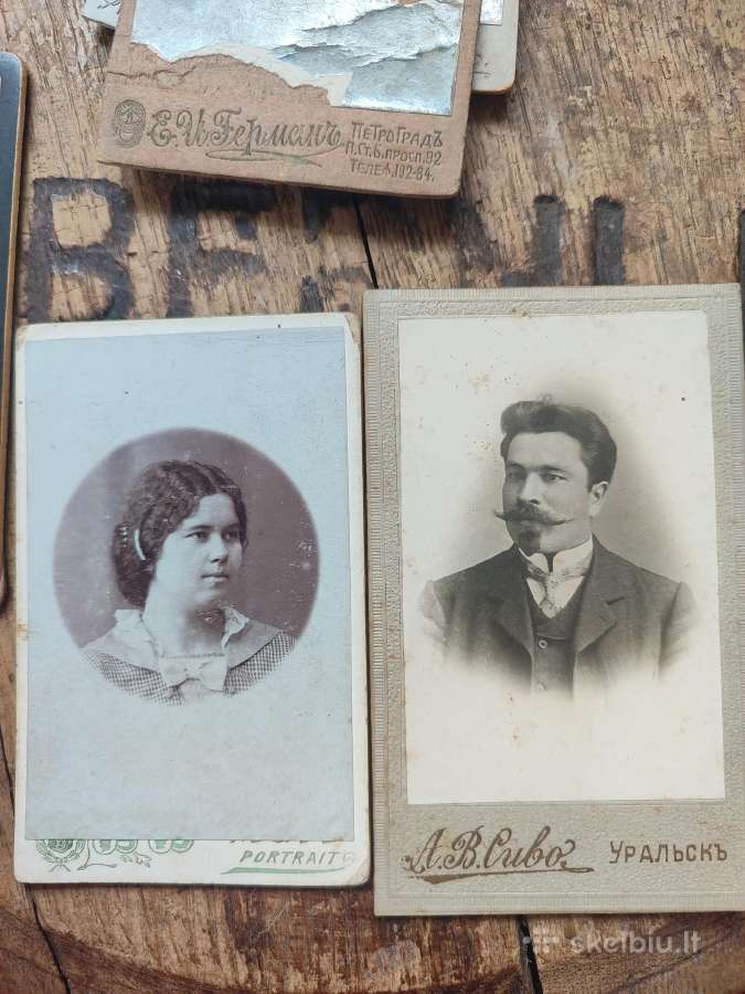 Senos nuotraukos kartonažas 10 vnt - nuotraukos Nr. 3