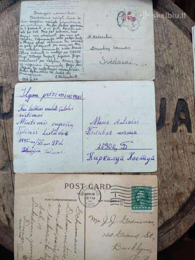 Carinės ir tarpukario atvirutės su Lt metrikais - nuotraukos Nr. 5