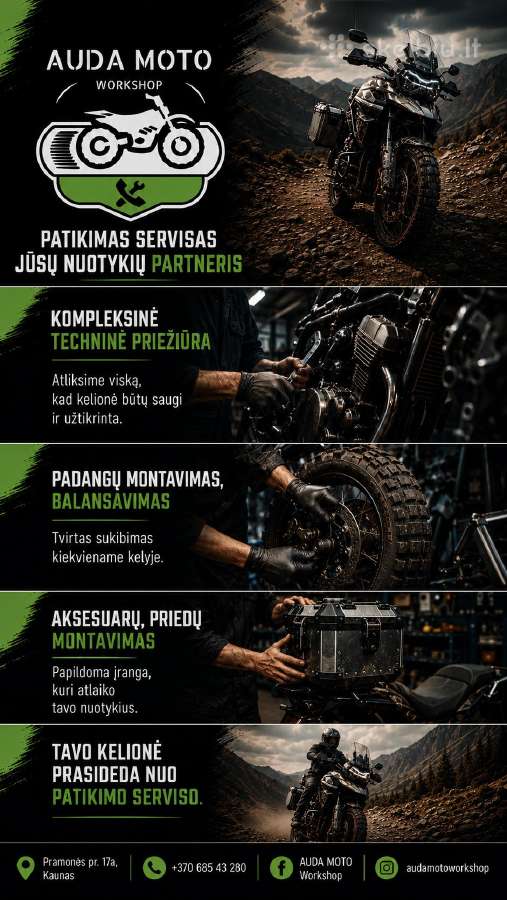 Auda Moto Workshop – Motociklų priežiūra, remontas - nuotraukos Nr. 2