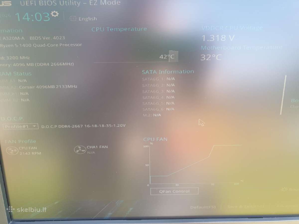 Asus prime a320m-a - nuotraukos Nr. 4