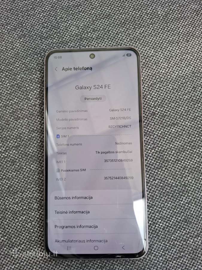 Samsung galaxy s24fe 256gb - nuotraukos Nr. 3