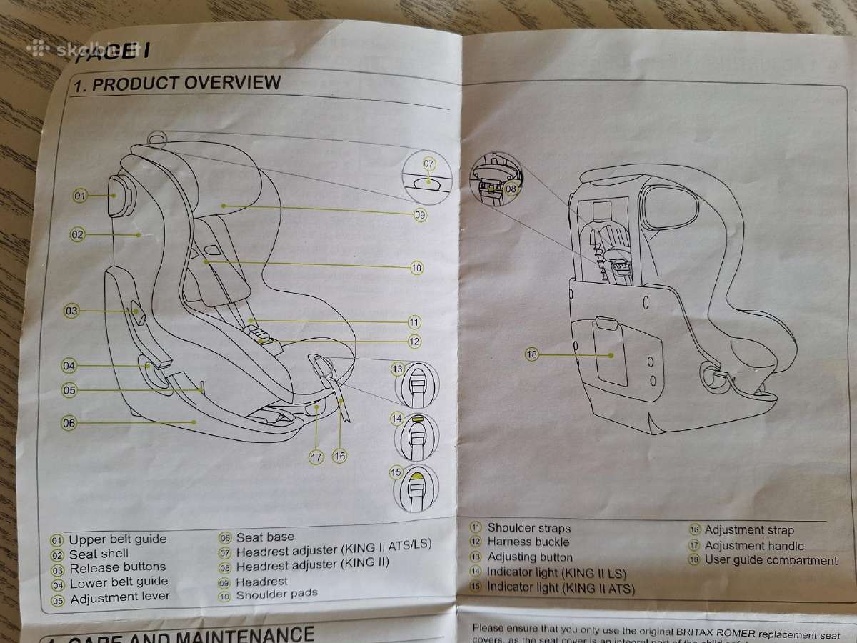Parduodu britax romer 9-18 kg - nuotraukos Nr. 4
