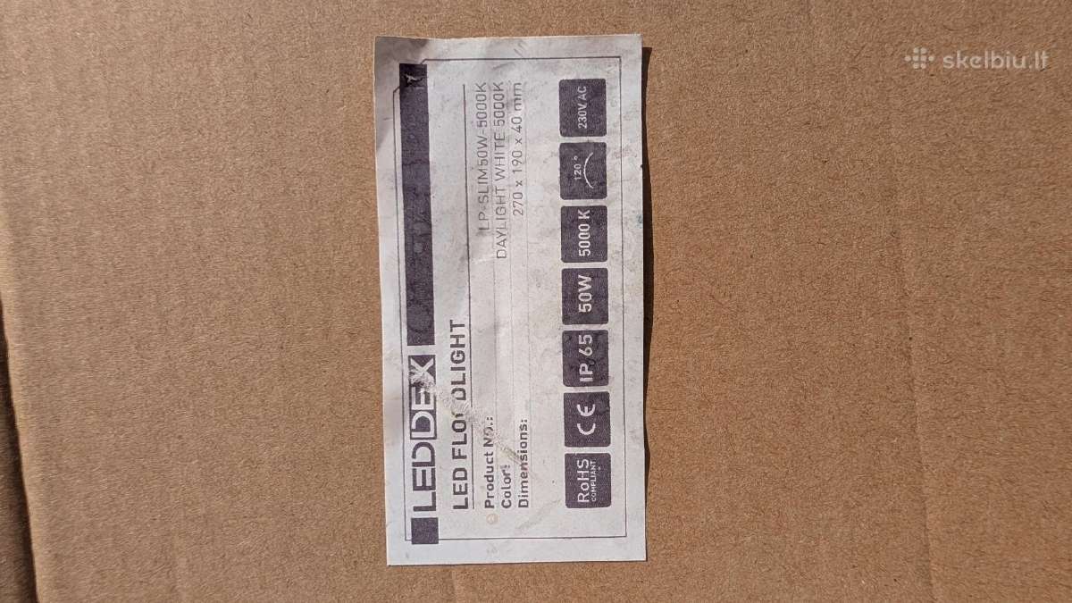 Leddex LED prožektorius 50 W Ip65 - nuotraukos Nr. 2