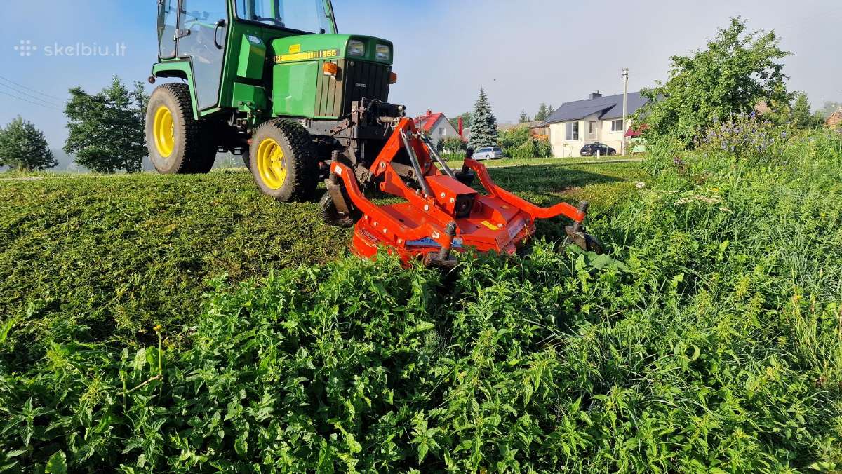 John Deere 855 traktorius 4wd su pjaunamaja deka - nuotraukos Nr. 7
