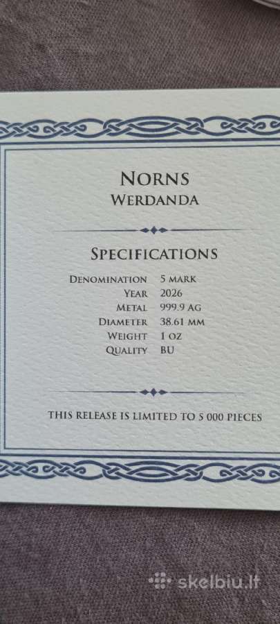 1oz sidabrines monetos 2026 Germania mint - nuotraukos Nr. 6