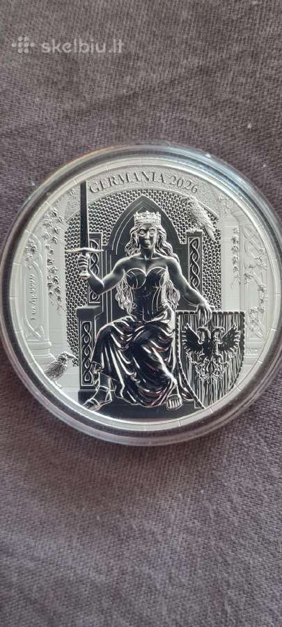 1oz sidabrines monetos 2026 Germania mint - nuotraukos Nr. 2