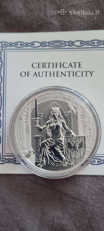 1oz sidabrines monetos 2026 Germania mint - nuotraukos Nr. 4