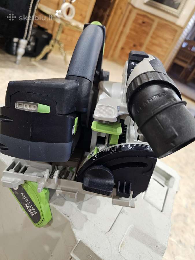 Festool Hkc 55 Eb batareikinis diskinis pjūklas - nuotraukos Nr. 7