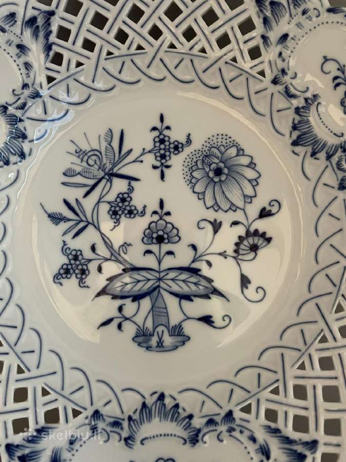 Meissen. Ažūrinė dekoratyvinė lėkštė, 29 cm - nuotraukos Nr. 2