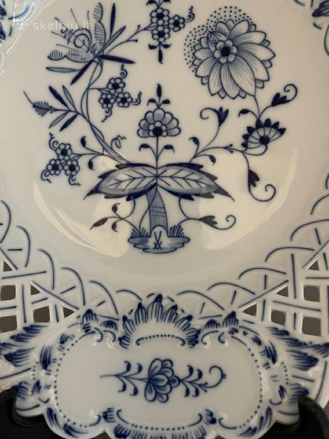 Meissen. Ažūrinė dekoratyvinė lėkštė, 29 cm - nuotraukos Nr. 3