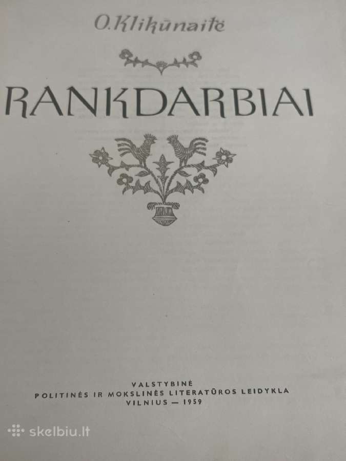 O.klikunaites “rankdarbiai - nuotraukos Nr. 2