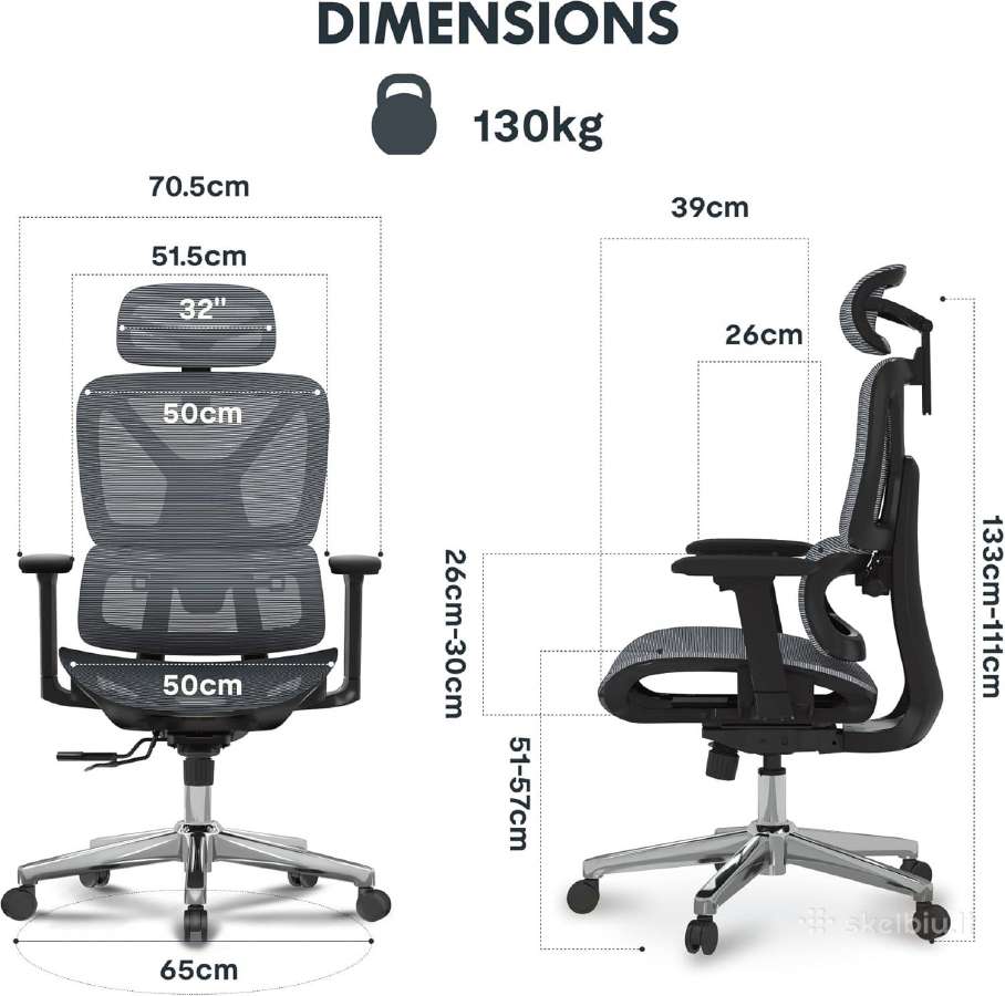 Ergonominės ofiso kėdės - nuotraukos Nr. 14