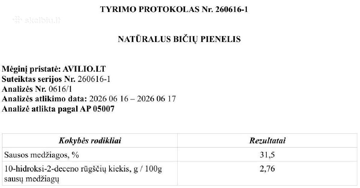 Bičių pienelis. Medus. Bičių duona. 2026 m. - nuotraukos Nr. 2