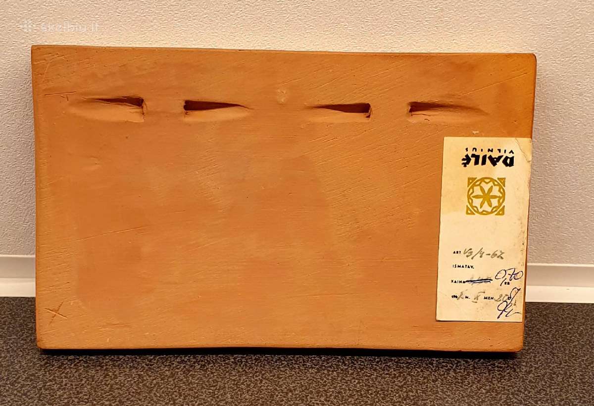 Trakų Pilis molinis paveikslas 1967 Dailė Vilnius - nuotraukos Nr. 4