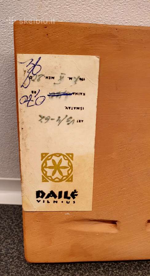 Trakų Pilis molinis paveikslas 1967 Dailė Vilnius - nuotraukos Nr. 6