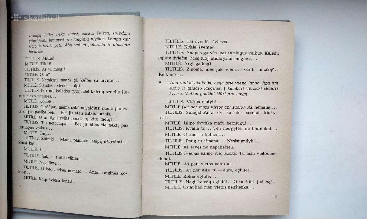 M. Meterlinkas. Žydroji paukštė. 1978 m. leid. - nuotraukos Nr. 6
