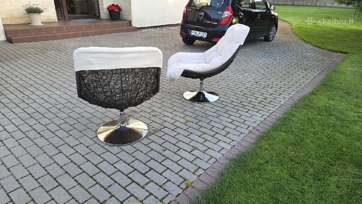 Naudoti 2 Vnt. Lauko Krėslai "Domoletti" Moon Gray - nuotraukos Nr. 7