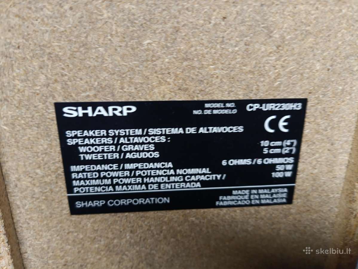 Geros Sharp kolonėlės, 6,omai, 100w - nuotraukos Nr. 2