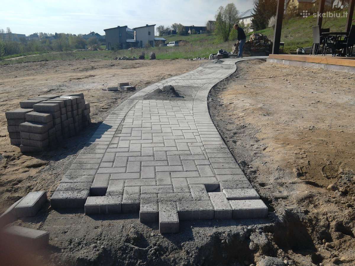 Trinkelių klojimas. Laiptu,pamatu betonavimas. - nuotraukos Nr. 4