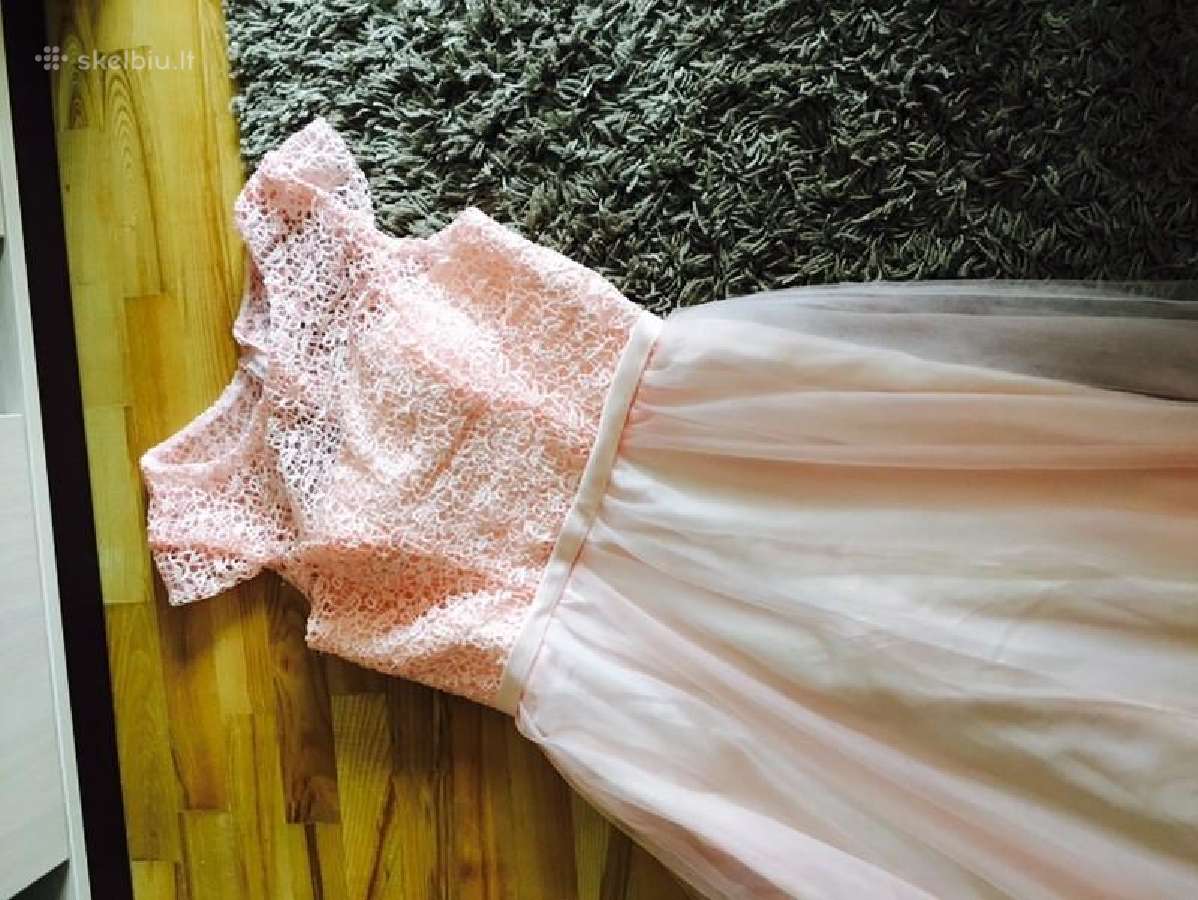 Rožinė tiulio proginė suknelė - nuotraukos Nr. 7