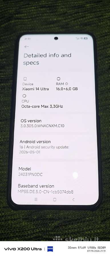 Xiaomi 14 ultra 16gb RAM/ 1 TB atminties - nuotraukos Nr. 19