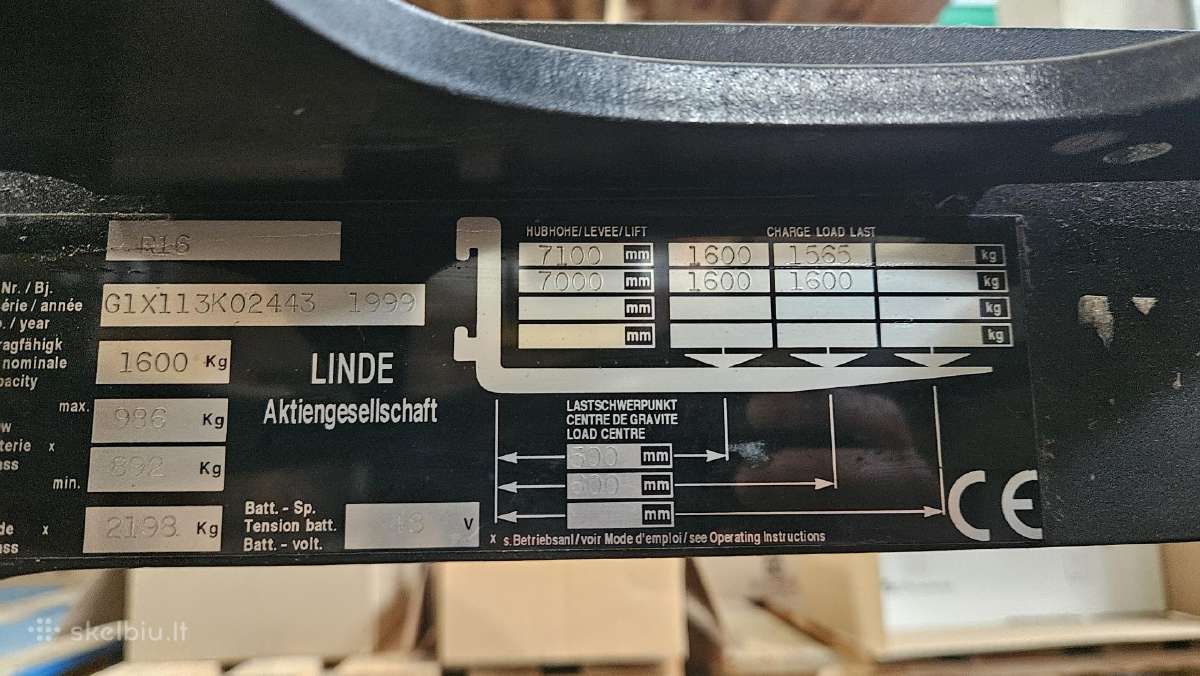 Štabeliuotojas Linde R16 - nuotraukos Nr. 3
