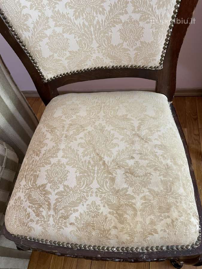 Vintažinės antikvarinės baltos kėdės - nuotraukos Nr. 6