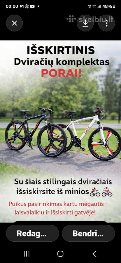 Visiškai naujas suagusiems kalnu dviratis White - nuotraukos Nr. 4