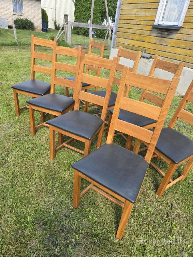 Ąžuolinis valgomojo komplektas - nuotraukos Nr. 3