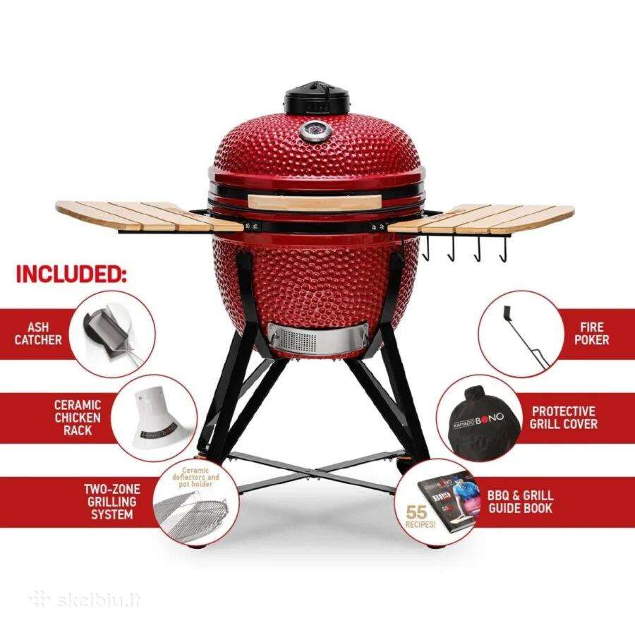 Keramikinės kepsninės - Orginalūs Kamado Bono - nuotraukos Nr. 4