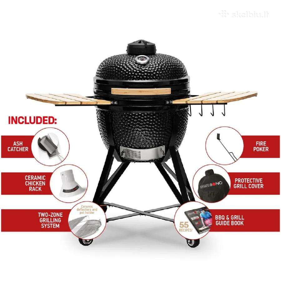 Keramikinės kepsninės - Orginalūs Kamado Bono - nuotraukos Nr. 3