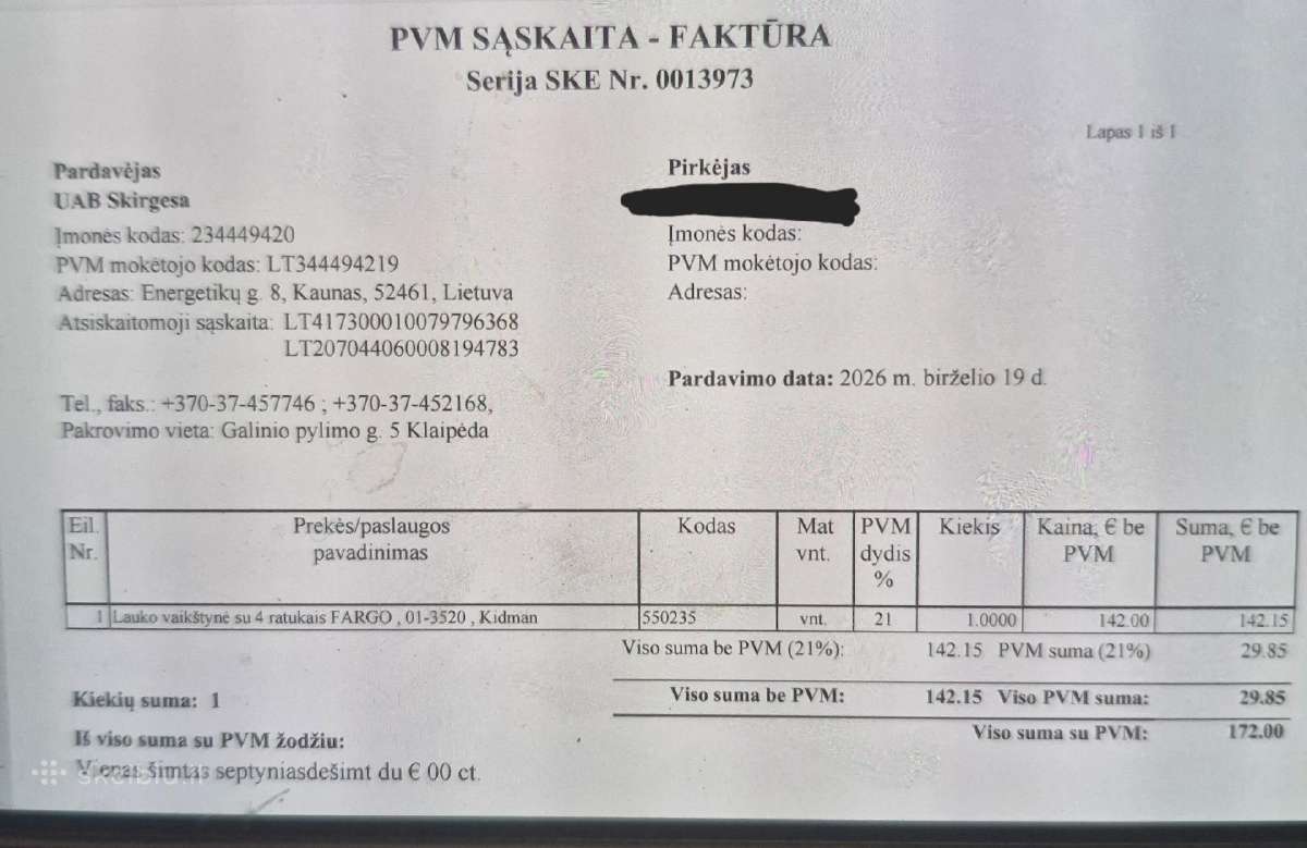 Parduodamas visiškai nauja keturratė vaikštynė - nuotraukos Nr. 9