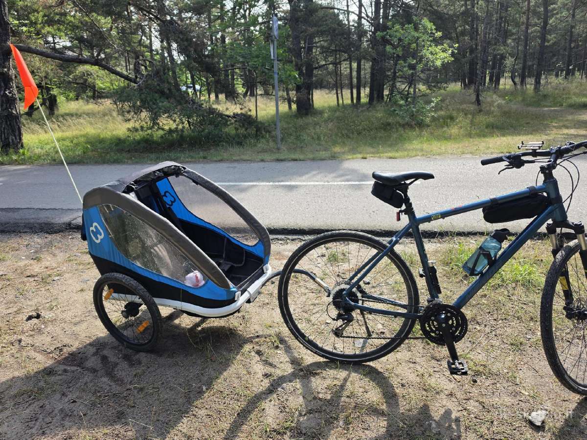 Hamax Traveller Twin dviračių priekaba - nuotraukos Nr. 3