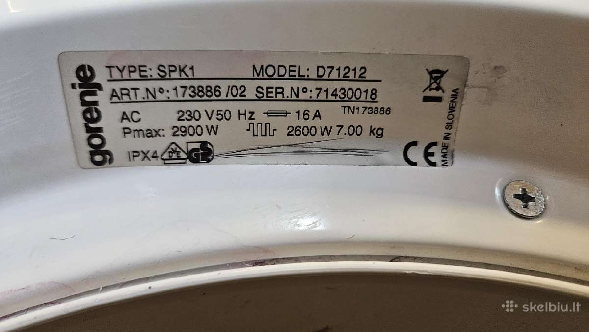 Džiovyklė Gorenje D71212 - 7 kg - nuotraukos Nr. 2