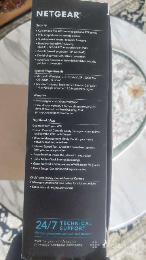 Galingas mašrutizatorius Netgear Nighthawk X6 - nuotraukos Nr. 4
