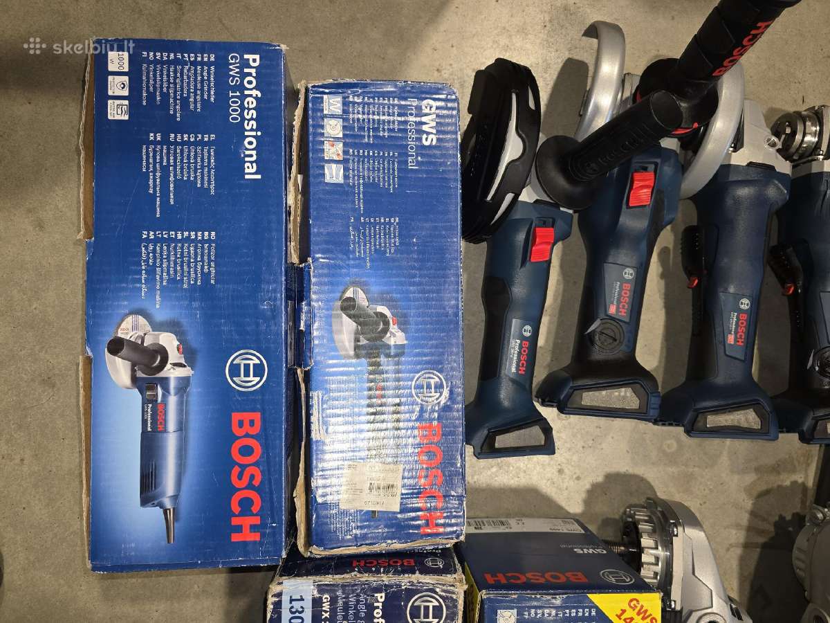 Bosch kampiniai slifuokliai ir kiti irankiai - nuotraukos Nr. 7